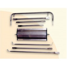 Juego de espejos laterales en aluminio y brazos en acero inoxidable para KW W-900